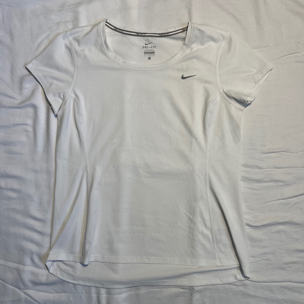 Nike Running Womens Shortsleeve White Top